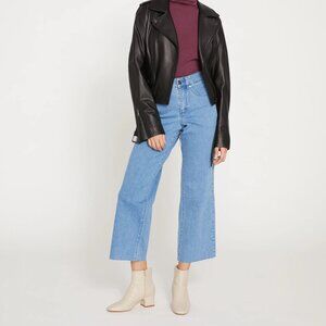 Universal Standard Jackie High Rise Cropped Jeans—California Blue Wash, Size 6